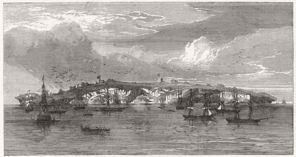 WEST INDIES. Sombrero (Hat Island), Leeward Islands (Anguilla). Caribbean 1865